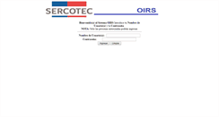 Desktop Screenshot of oirs.sercotec.cl