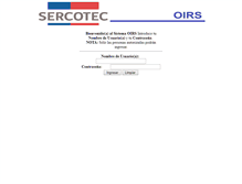 Tablet Screenshot of oirs.sercotec.cl